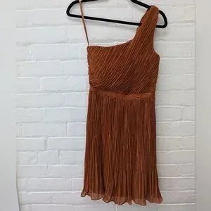 Club Monaco | Dresses | Club Monaco One Shoulder Pleated Cocktail Dress  Size | Poshmark